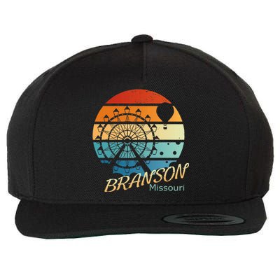 Branson Missouri Mo Vacation Souvenir Wool Snapback Cap