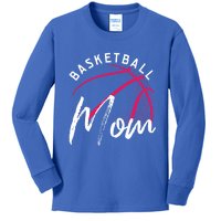 Basketball Mom Mothers Day Gift Kids Long Sleeve Shirt