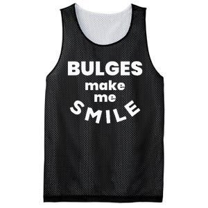 Bulges Make Me Smile Funny Naughty Rude Adult Humor Mesh Reversible Basketball Jersey Tank