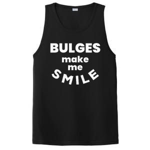 Bulges Make Me Smile Funny Naughty Rude Adult Humor PosiCharge Competitor Tank