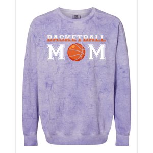 Basketball Mom Mothers Day Cute Gift Colorblast Crewneck Sweatshirt