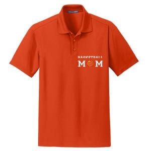 Basketball Mom Mothers Day Cute Gift Dry Zone Grid Polo