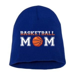 Basketball Mom Mothers Day Cute Gift Short Acrylic Beanie