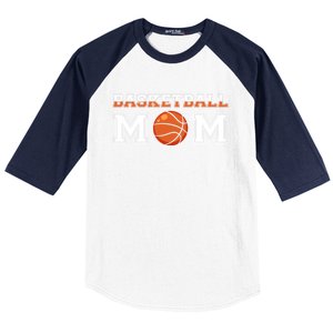 Basketball Mom Mothers Day Cute Gift Baseball Sleeve Shirt