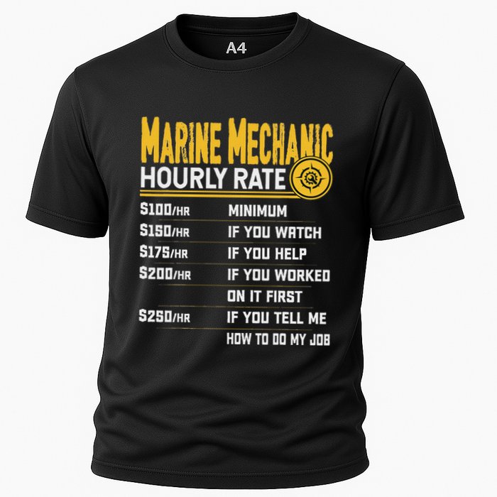Best Marine Mechanic Hourly Rate Cooling Performance Crew T-Shirt