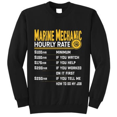 Best Marine Mechanic Hourly Rate Sweatshirt