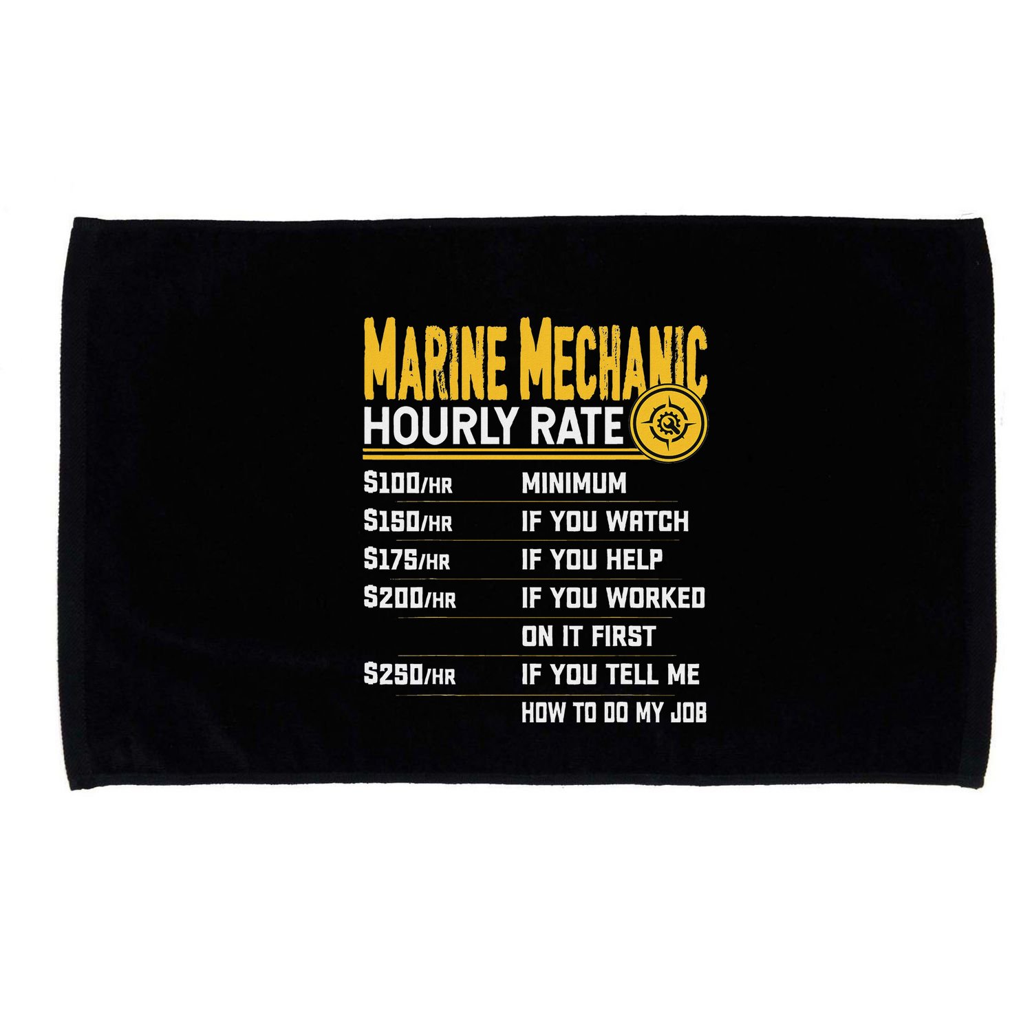 Best Marine Mechanic Hourly Rate Microfiber Hand Towel