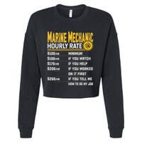 Best Marine Mechanic Hourly Rate Cropped Pullover Crew