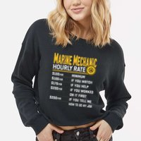 Best Marine Mechanic Hourly Rate Cropped Pullover Crew