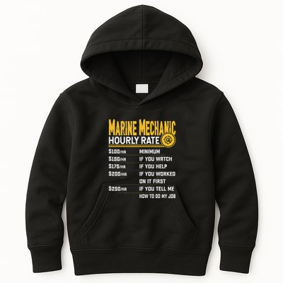Best Marine Mechanic Hourly Rate Kids Hoodie