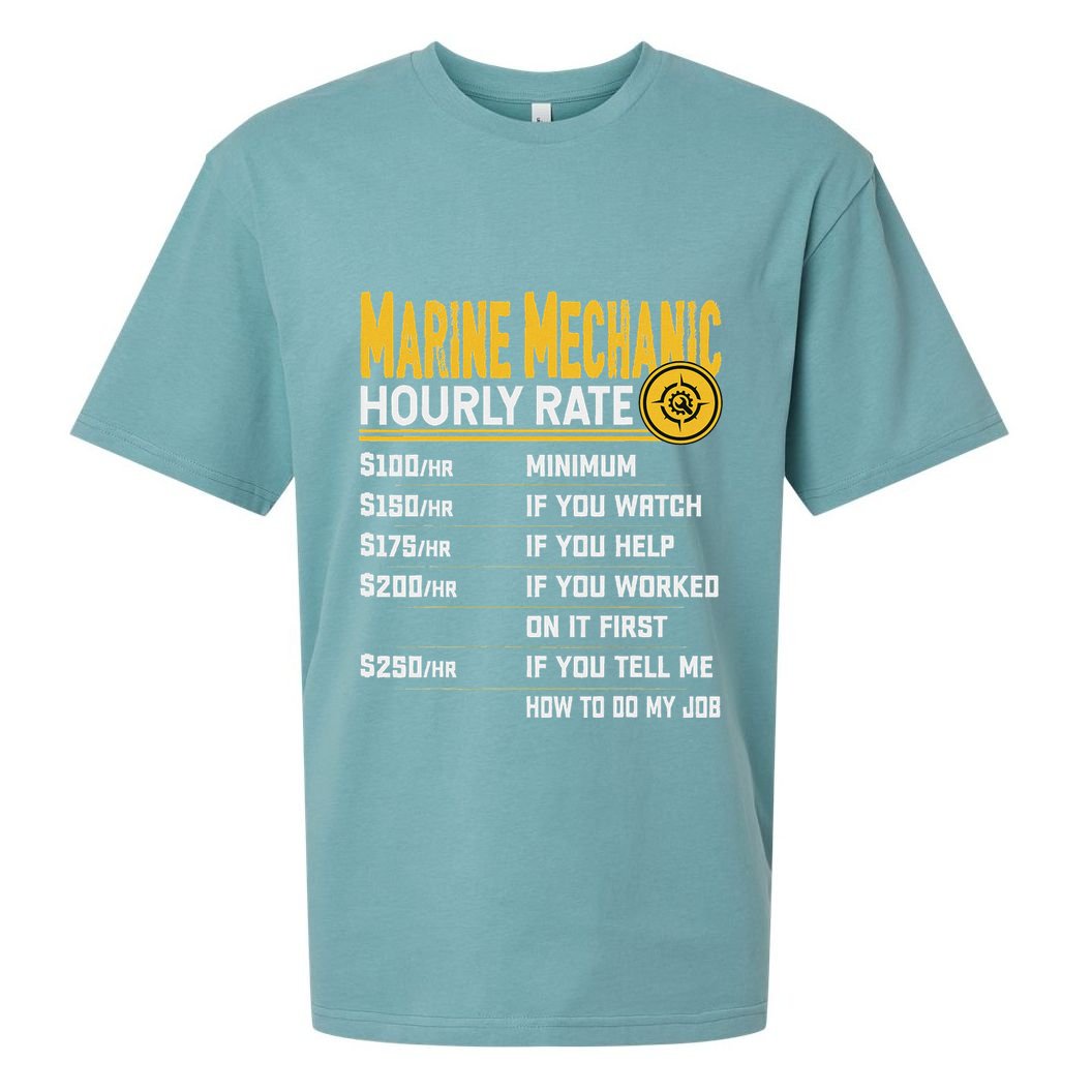 Best Marine Mechanic Hourly Rate Sueded Cloud Jersey T-Shirt