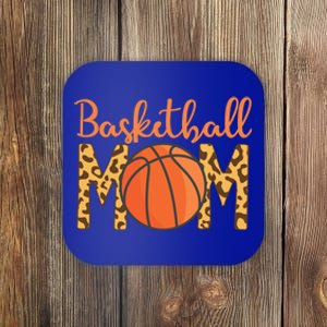 Basketball Mom Mother's Day Leopard Print Basketball Mom Gift Coaster