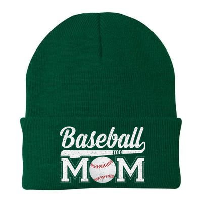 Baseball Mom Mothers Day For Mama Mommy Of Baseball Player Knit Cap Winter Beanie