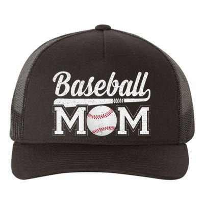 Baseball Mom Mothers Day For Mama Mommy Of Baseball Player Yupoong Adult 5-Panel Trucker Hat