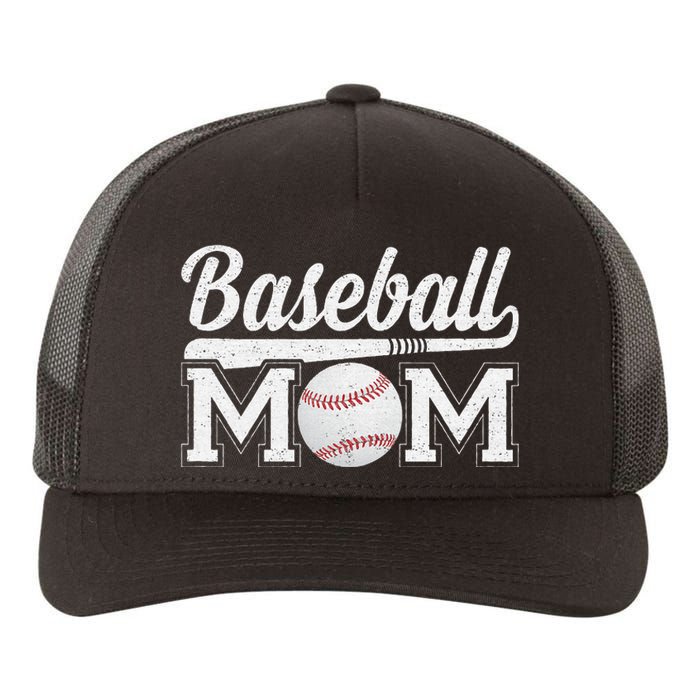 Baseball Mom Mothers Day For Mama Mommy Of Baseball Player Yupoong Adult 5-Panel Trucker Hat