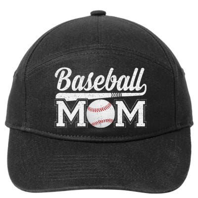 Baseball Mom Mothers Day For Mama Mommy Of Baseball Player 7-Panel Snapback Hat