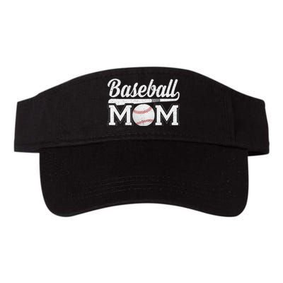 Baseball Mom Mothers Day For Mama Mommy Of Baseball Player Valucap Bio-Washed Visor