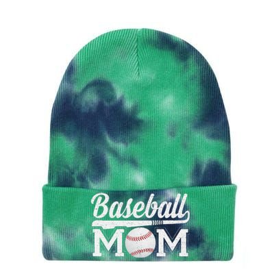 Baseball Mom Mothers Day For Mama Mommy Of Baseball Player Tie Dye 12in Knit Beanie