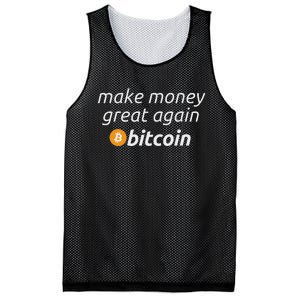 Bitcoin Make Money Great Again Funny Btc Quote Mesh Reversible Basketball Jersey Tank