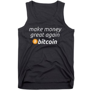 Bitcoin Make Money Great Again Funny Btc Quote Tank Top