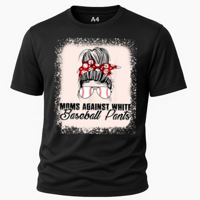Baseball Mom Moms Against White Baseball Pants Cooling Performance Crew T-Shirt