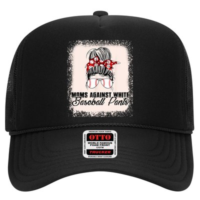 Baseball Mom Moms Against White Baseball Pants Hat