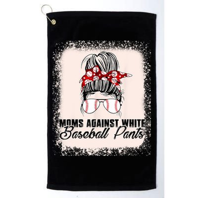 Baseball Mom Moms Against White Baseball Pants Golf Towel