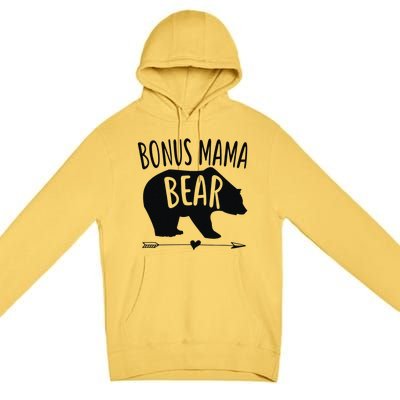 Bonus Mama Mom Bear Stepmom Mother's Day Gift Premium Pullover Hoodie