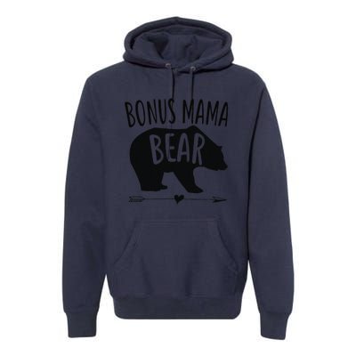 Bonus Mama Mom Bear Stepmom Mother's Day Gift Premium Hoodie