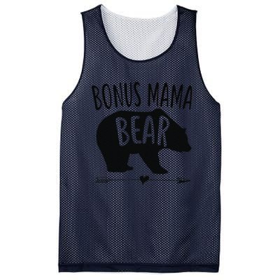 Bonus Mama Mom Bear Stepmom Mother's Day Gift Mesh Reversible Basketball Jersey Tank