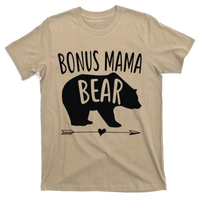 Bonus Mama Mom Bear Stepmom Mother's Day Gift T-Shirt