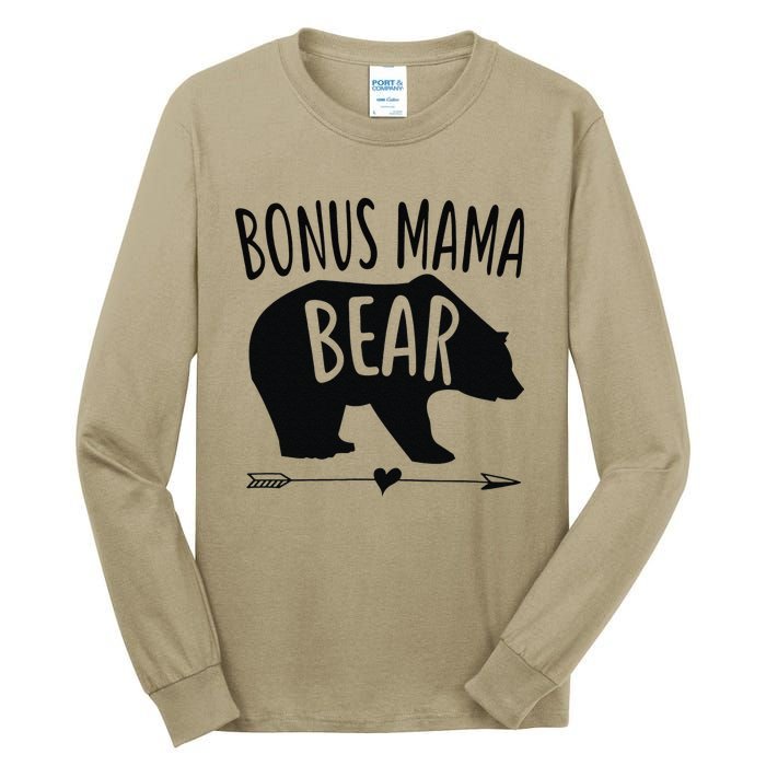 Bonus Mama Mom Bear Stepmom Mother's Day Gift Tall Long Sleeve T-Shirt