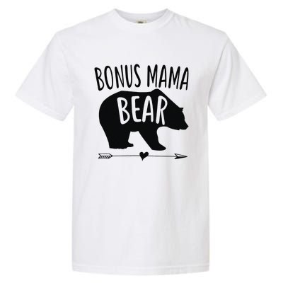 Bonus Mama Mom Bear Stepmom Mother's Day Gift Garment-Dyed Heavyweight T-Shirt