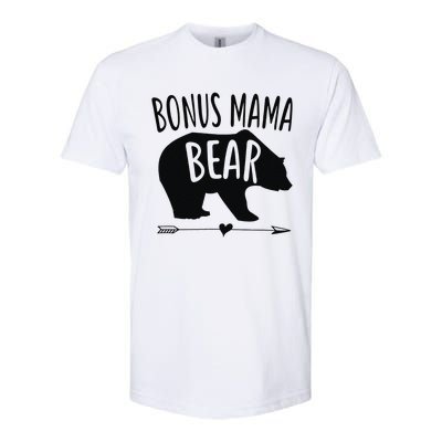 Bonus Mama Mom Bear Stepmom Mother's Day Gift Softstyle CVC T-Shirt