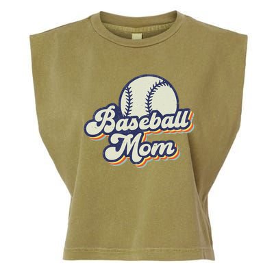 Baseball Mom Mama MotherS Day Vintage Retro Funny Women Garment-Dyed Women's Muscle Tee