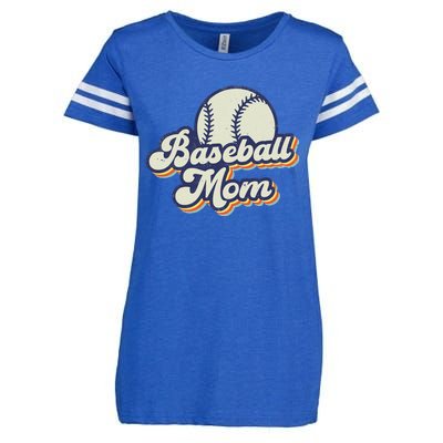 Baseball Mom Mama MotherS Day Vintage Retro Funny Women Enza Ladies Jersey Football T-Shirt