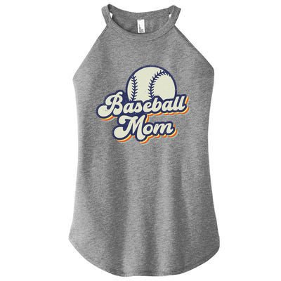 Baseball Mom Mama MotherS Day Vintage Retro Funny Women Women's Perfect Tri Rocker Tank