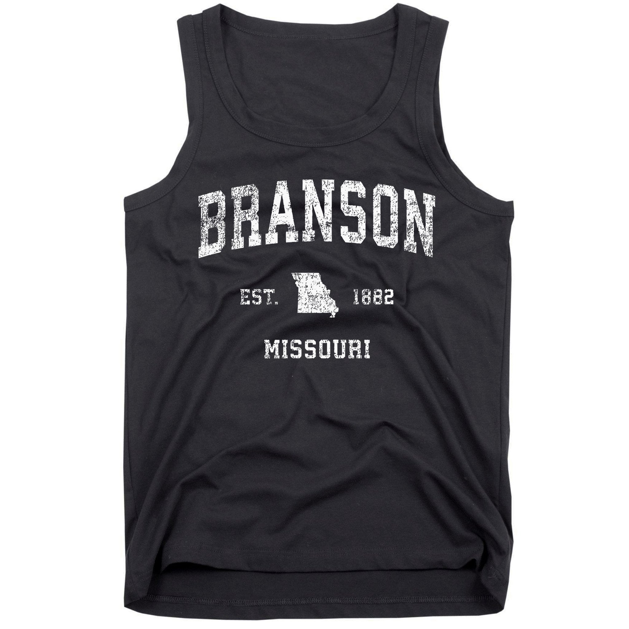Branson Missouri Mo Vintage Athletic Sports Design Tank Top