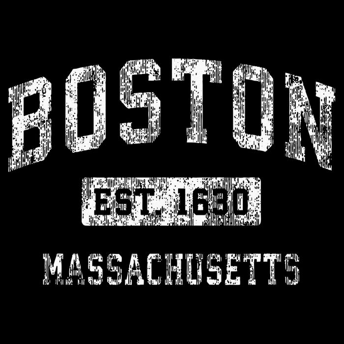 Boston Massachusetts MA Vintage Established Sports Design Womens Tank Top