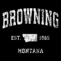 Browning Montana Mt Vintage Athletic Sports Design Womens Tank Top