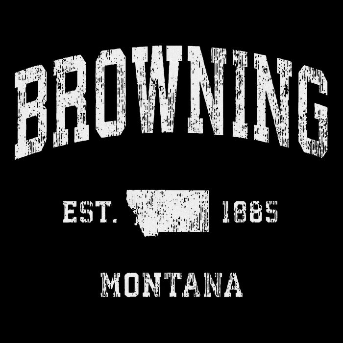 Browning Montana Mt Vintage Athletic Sports Design Womens Tank Top