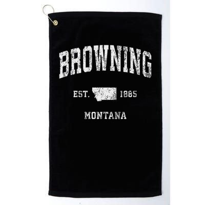Browning Montana Mt Vintage Athletic Sports Design Golf Towel