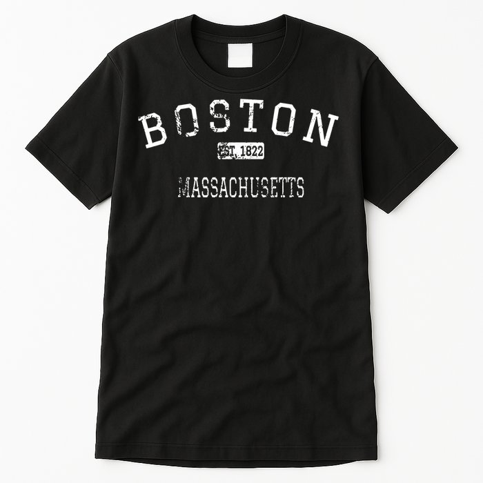 Boston Massachusetts Ma Vintage Tall T-Shirt