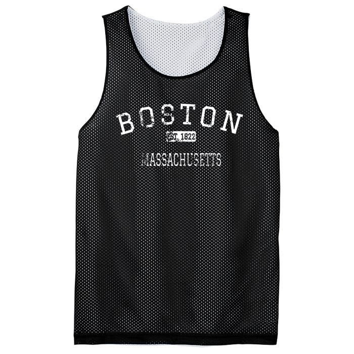 Boston Massachusetts Ma Vintage Mesh Reversible Basketball Jersey Tank