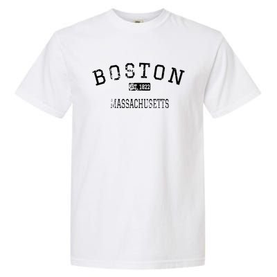 Boston Massachusetts Ma Vintage Garment-Dyed Heavyweight T-Shirt