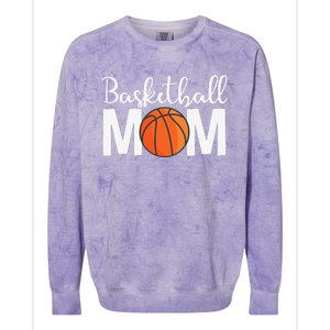 Basketball Mom Mothers Day Basketball Mom Colorblast Crewneck Sweatshirt