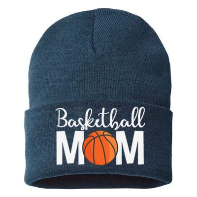 Basketball Mom Mothers Day Basketball Mom Sustainable Knit Beanie