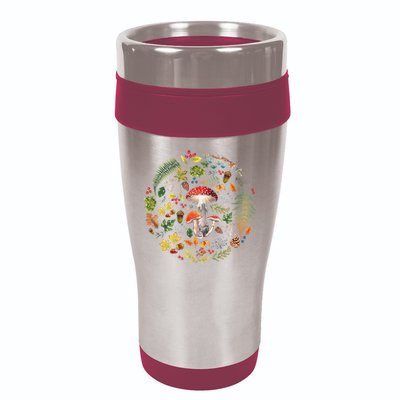 Botanical Mushroom Mycology Cottagecore Fungi Foraging 16oz Travel Tumbler