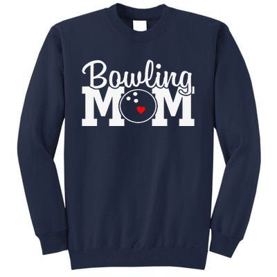 Bowling Mom Mothers Day Birthday Party For Women's Players Tall Sweatshirt