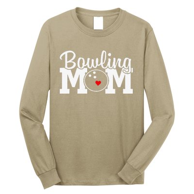 Bowling Mom Mothers Day Birthday Party For Women's Players Long Sleeve Shirt